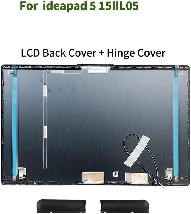 Alt view image 6 of 7 - New Replacement LCD Back Cover Front Bezel Hinges Hinge Caps with 6 Screws for Lenovo IdeaPad 5 15IIL05 15ITL05 15ARE05 81YK 81YQ 5CB0Z31048 5B30S18942 5H50S28942 5CB0X56071 5S10S35085 (Blue)