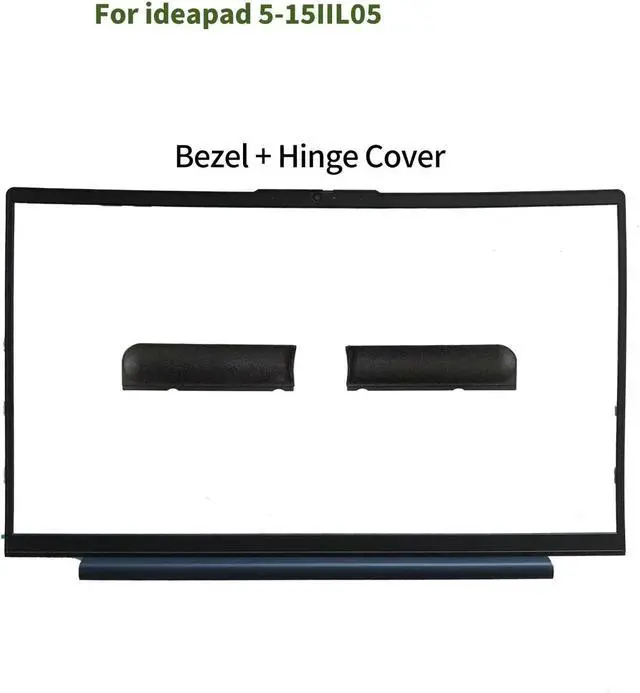 Alt view image 7 of 7 - New Replacement LCD Back Cover Front Bezel Hinges Hinge Caps with 6 Screws for Lenovo IdeaPad 5 15IIL05 15ITL05 15ARE05 81YK 81YQ 5CB0Z31048 5B30S18942 5H50S28942 5CB0X56071 5S10S35085 (Blue)