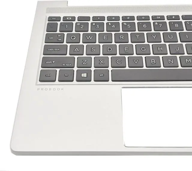 Alt view image 4 of 7 - New Replacement for HP Probook 440 G10 445 G10 Laptop Upper Case Palmrest Non-Backlit Keyboard Assembly Part N42405-001 N42406-001 Silver (Probook 440 445 G10 Non-Backlit Keyboard)
