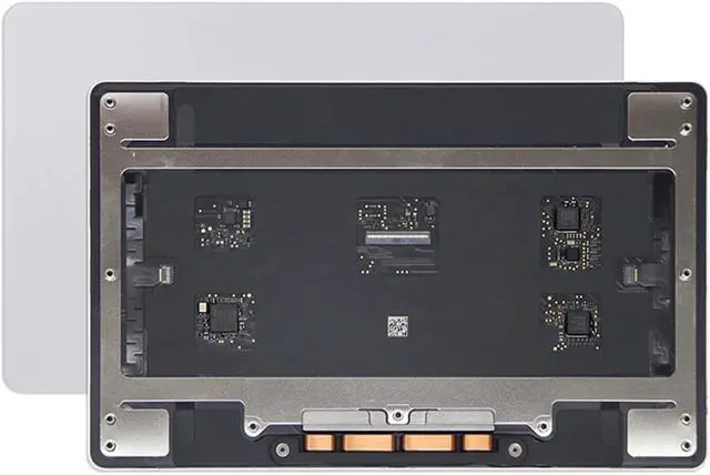 Alt view image 2 of 7 - A2991 Trackpad with Cable for MacBook Pro (Retina,16-inch,M3 Pro/Max,2023) Force Touch Touchpad Replacement 661-38767 821-04493-A EMC 8408 (Silver)