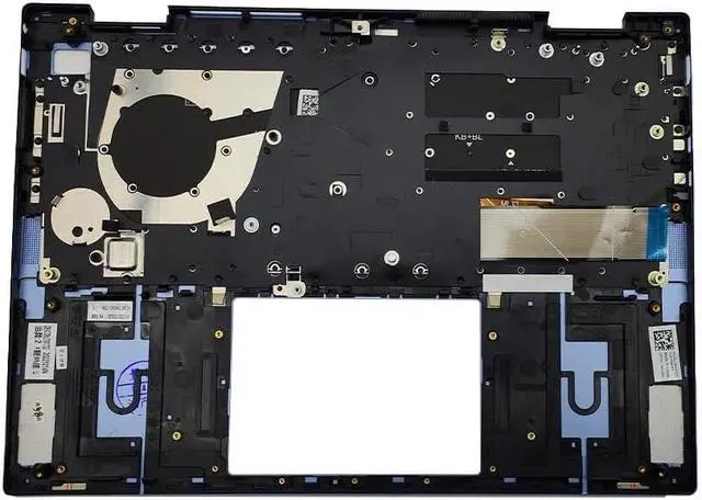 Alt view image 2 of 6 - New Replacement for Dell Inspiron 7430 7430 2-in-1 Laptop Palmrest Upper Case Backlit Keyboard Assembly Part MF0F1 0MF0F1 WJ1MN 0WJ1MN 0RVDTH (Blue)