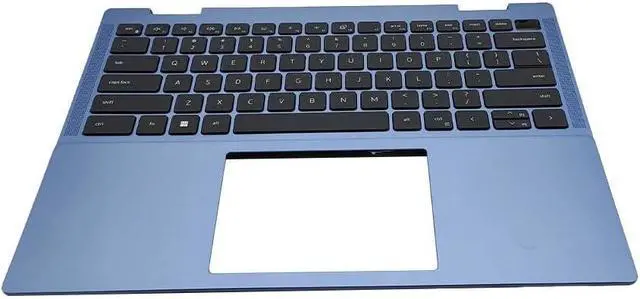 Alt view image 5 of 6 - New Replacement for Dell Inspiron 7430 7430 2-in-1 Laptop Palmrest Upper Case Backlit Keyboard Assembly Part MF0F1 0MF0F1 WJ1MN 0WJ1MN 0RVDTH (Blue)