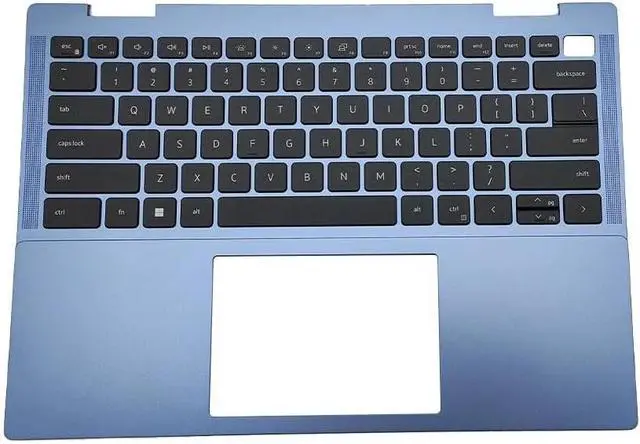 Alt view image 6 of 6 - New Replacement for Dell Inspiron 7430 7430 2-in-1 Laptop Palmrest Upper Case Backlit Keyboard Assembly Part MF0F1 0MF0F1 WJ1MN 0WJ1MN 0RVDTH (Blue)