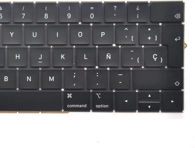 Alt view image 3 of 6 - Replacement Spanish ESPAÑOL Teclado Keyboard Compatible for MacBook Pro 13" inch A1706 & MacBook Pro 15" inch A1707 Touch Bar with 80 PCE Screws+Screwdriver