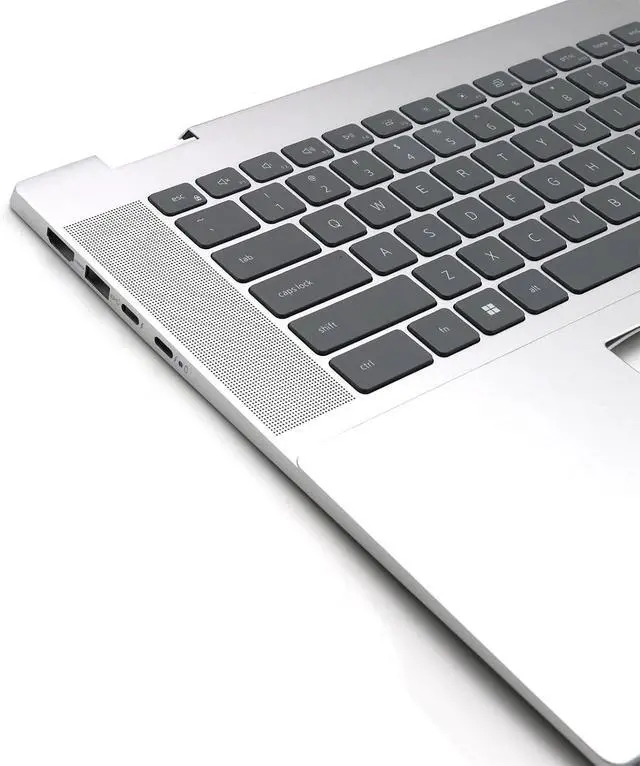 Alt view image 3 of 6 - BestParts Palmrest Keyboard Assembly for Dell Inspiron 16 7630 7635 2-in-1 P128F, Backlit US Layout, Silver Upper Case Top Cover, Replace N48VJ 0N48VJ