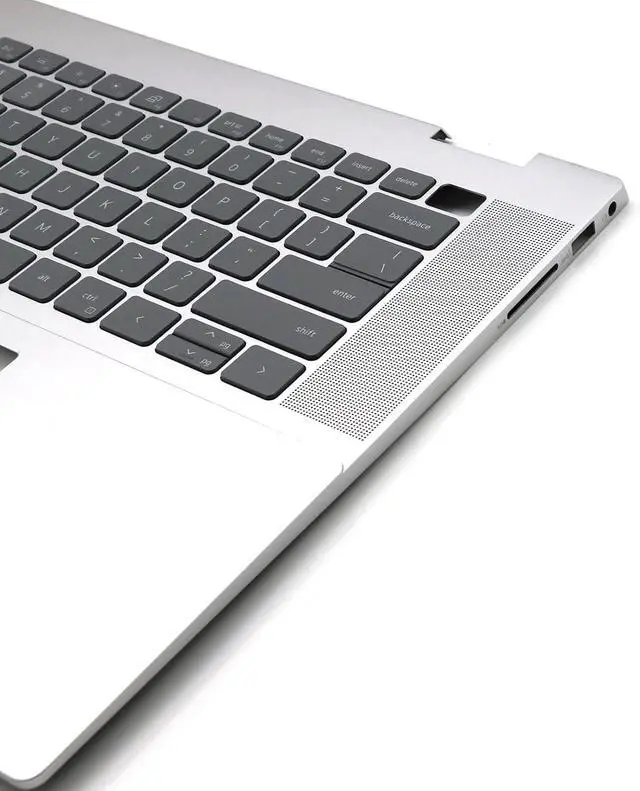 Alt view image 4 of 6 - BestParts Palmrest Keyboard Assembly for Dell Inspiron 16 7630 7635 2-in-1 P128F, Backlit US Layout, Silver Upper Case Top Cover, Replace N48VJ 0N48VJ