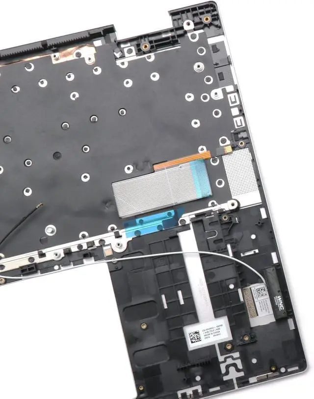 Alt view image 6 of 6 - BestParts Palmrest Keyboard Assembly for Dell Inspiron 16 7630 7635 2-in-1 P128F, Backlit US Layout, Silver Upper Case Top Cover, Replace N48VJ 0N48VJ