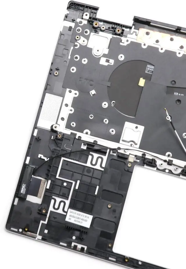 Alt view image 5 of 6 - BestParts Palmrest Keyboard Assembly for Dell Inspiron 16 7630 7635 2-in-1 P128F, Backlit US Layout, Silver Upper Case Top Cover, Replace N48VJ 0N48VJ