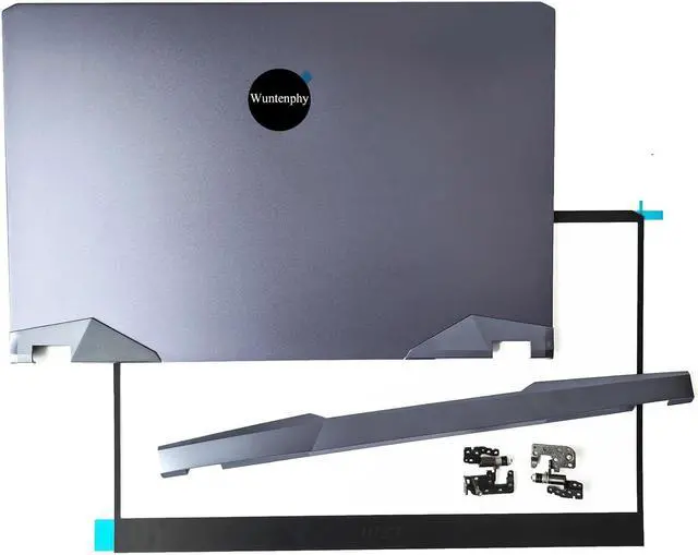Main image of New Replacement Laptop LCD Back Cover Rear Top Case Lid with Hinges and Front Bezel Cover Hinge Cover for MSI GE76 GP76 Raider 10UE 11UG/11UH/11UE 9S7-17K314 MS-17K2 MS-17K3 Blue (A+B+H+C)