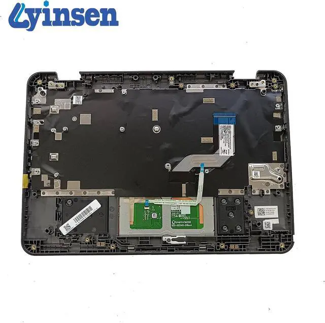 Alt view image 3 of 7 - Replacement for Lenovo Chromebook 300E Gen3 82J9 82JA WiFi Laptop Upper Case Palmrest Keyboard Touchpad Assembly Part 11.6" 5M11C94699 Top Cover Black(NO WFC Hole)