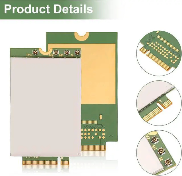 Alt view image 6 of 7 - Yoidesu Laptop 5G Network Module for ThinkPad, FM350 GL PCI Express M.2 Network Card Adapter Replacement with 4.67Gbps Speed for P1 T14s Gen3 X13,etc