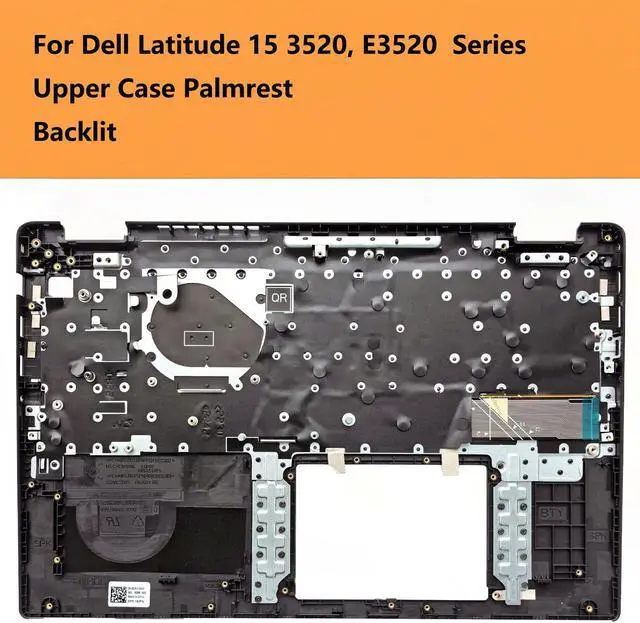 Alt view image 2 of 6 - Replacement Upper Case Palmrest for Dell Latitude 15 3520, E3520