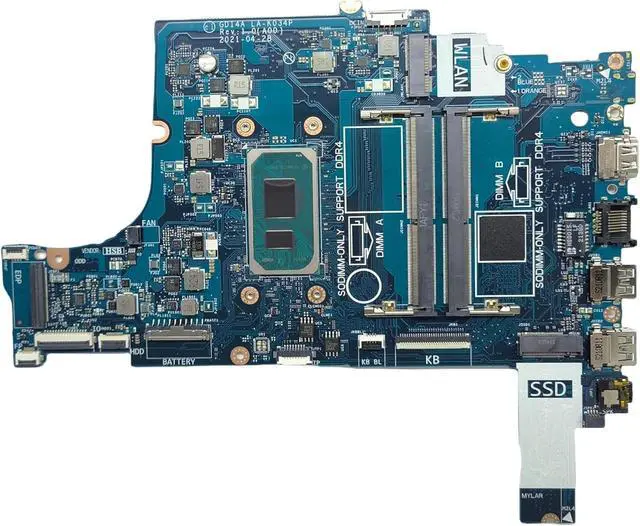 Main image of 0FVP0F FVP0F Replacement for Dell Vostro 3400 3500 Motherboard GDI4A LA-K034P Mainboard System Board Pentium Gold 7505 Processor,Test OK