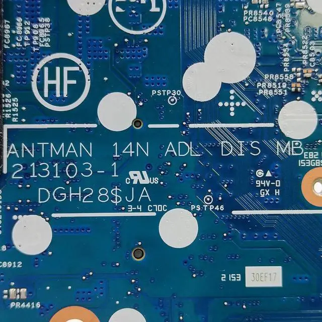 Alt view image 7 of 7 - Replacement for Dell Inspiron 7420 2-in-1 Motherboard Antman 14N ADL DIS 213103-1 Mainboard i5-1235U Processor MX550 2GB 0H0YGH H0YGH