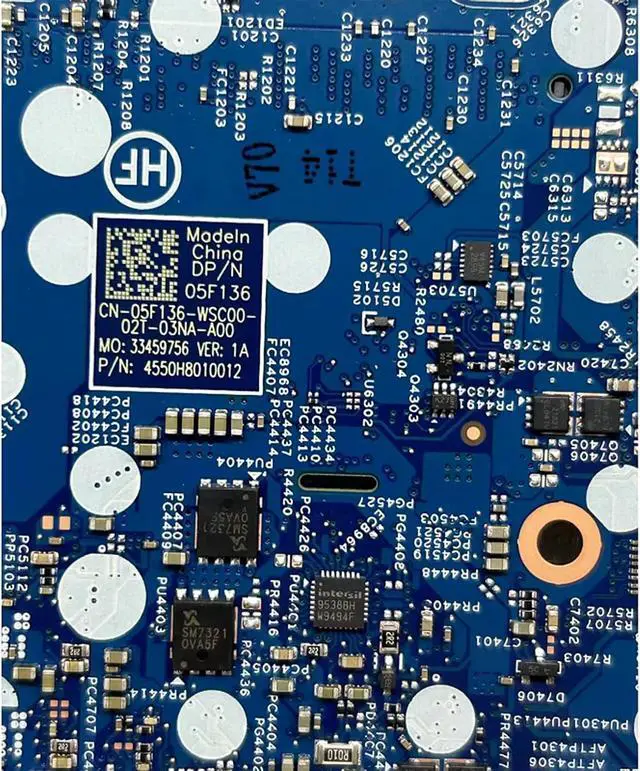 Alt view image 4 of 5 - Replacement Laptop Motherboard System Board CPU Mainboard for Dell Latitude 5300 SRF9W i5 i7-8665U 8TH 18780-1 05F136 5F136 Test OK