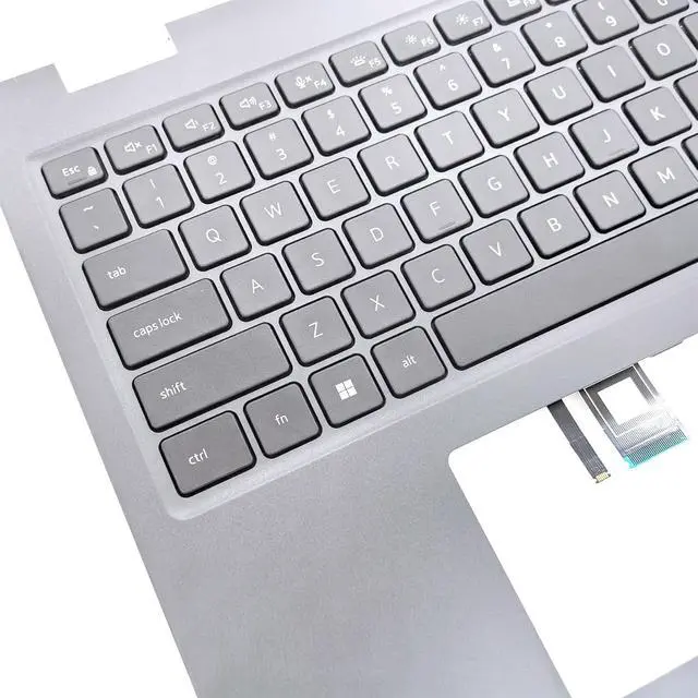 Alt view image 3 of 5 - Replacement Upper Case Palmrest for Dell Latitude 15 3540 E3540 Series Laptop Top Cover Non-Backlit Keyboard Assembly DVR0W 0DVR0W Gray (with Non-Backlit)