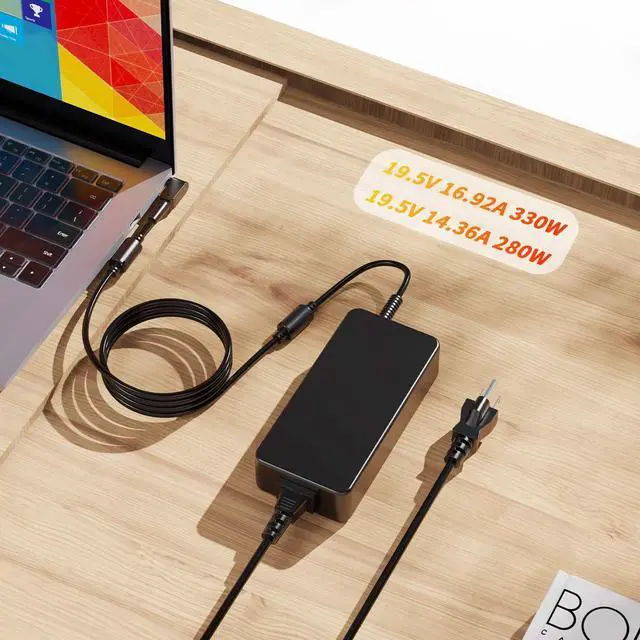 Alt view image 6 of 7 - 330W 19.5V 16.92A AC Laptop Charger Compatible with Acer Predator Helios 16 18 300 500 700 Neo 16 18 Triton 14 17X 300 500 Nitro 16 17 Power Supply Adapter