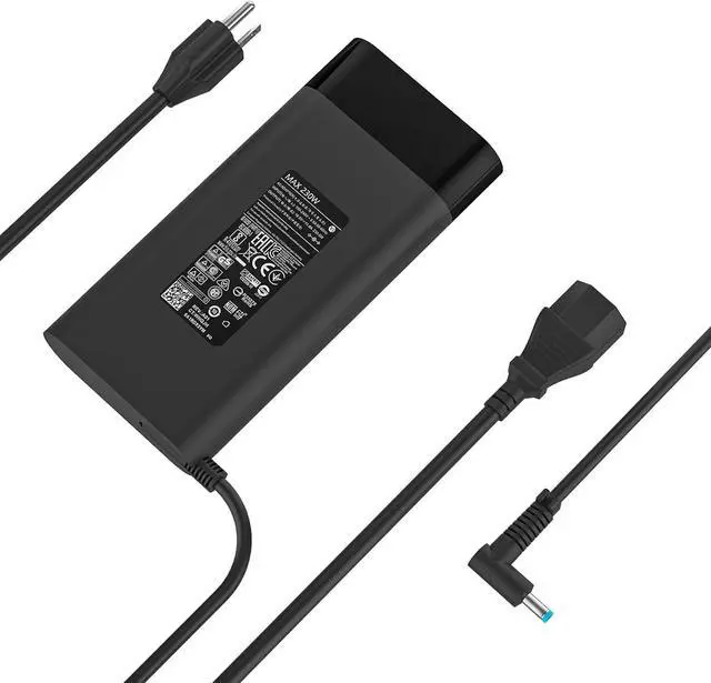 Main image of New 230W 4.5mm Blue Tip Charger Compatible with HP TPN-LA10 M41303-001 M85389-003 Omen 15 16 Victus 16 Zbook Fury 16 G9 G11 G8 G10 19.5V 11.8A Gaming Laptop Adapter Power Cord