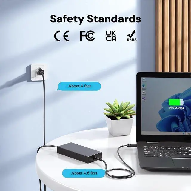 Alt view image 4 of 6 - 240W Charger Fit for MSI Stealth GS77 17 A16 16 AI Studio Creator