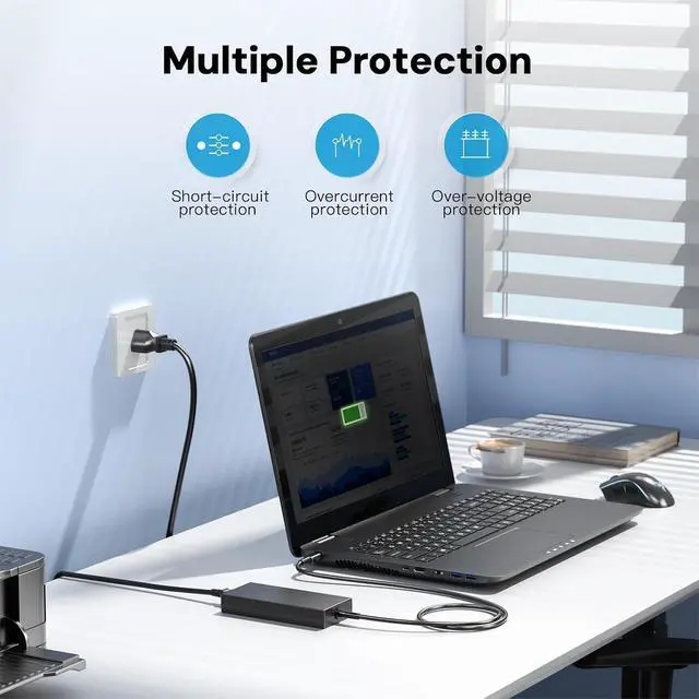 Alt view image 5 of 6 - 240W Charger Fit for MSI Stealth GS77 17 A16 16 AI Studio Creator