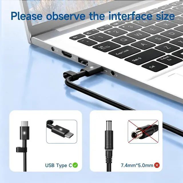 Alt view image 2 of 7 - 165W USB-C GaN Charger Compatible with Dell Precision XPS