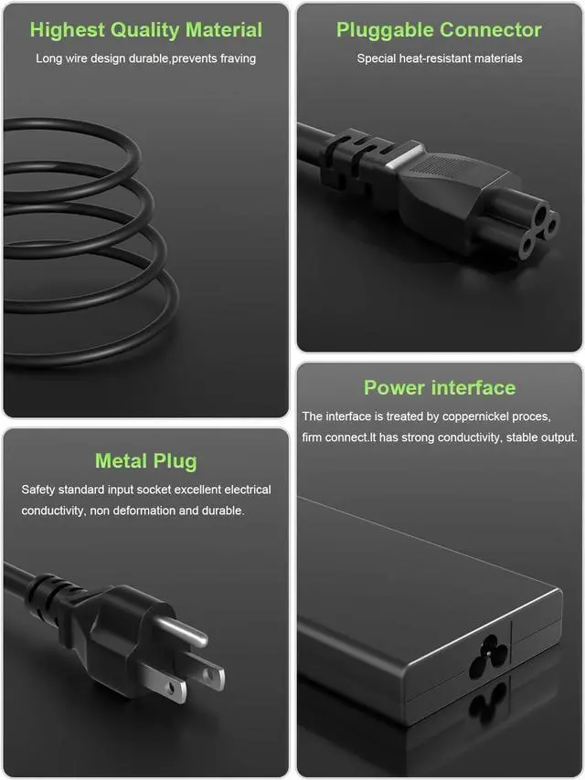 Alt view image 3 of 3 - 245W 20V 12.25A Yellow Slim Square Tip Gaming Laptop Charger Compatible with Lenovo Legion 5 Pro 5 5i 7 7i 16IAX10H 16AGP11 16AFR10 15IRX10 15IAX11 15AHP10 LOQ 15 16 ADL245SLC3A ADL245SDC3A
