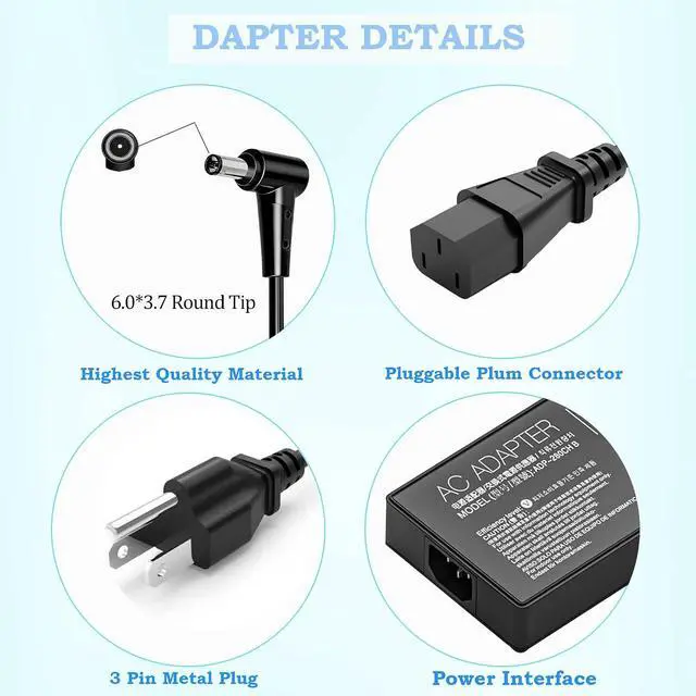 Alt view image 4 of 6 - 240W 12A Gaming Laptop Adapter for ASUS ROG Zephyrus M16 G16 G15 G14