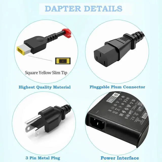 Alt view image 4 of 6 - 230W Slim Tip Charger fit for Lenovo Legion 5 7 5P C7 S7 ADL230NLC3A