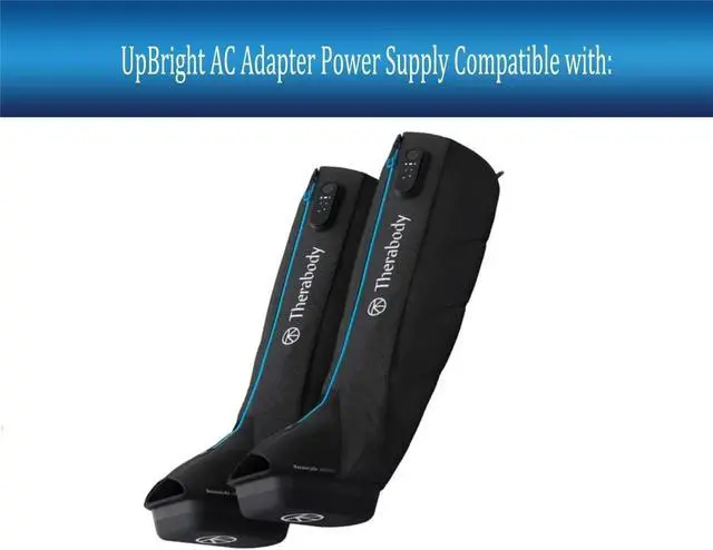 Alt view image 2 of 5 - UpBright 12V AC/DC Adapter Compatible with Therabody EM1024PR RecoveryAir JetBoots Thera body FCC ID 2AU6T-JET IC Id 25672JET Compression Massage Boots Air Circulation Muscle Pain Relief Power Charger
