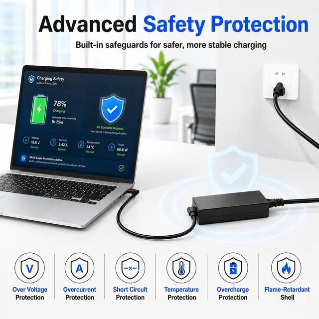 Alt view image 6 of 6 - 240W Charger Fit for ASUS ROG Strix G17 Zephyrus M16 TUF F15 6.0 x 3.7mm