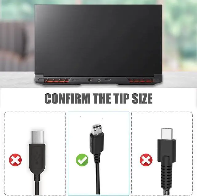Alt view image 2 of 7 - 400W 20V 20A Laptop Charger Compatible with MSI Titan Raider Vector Series