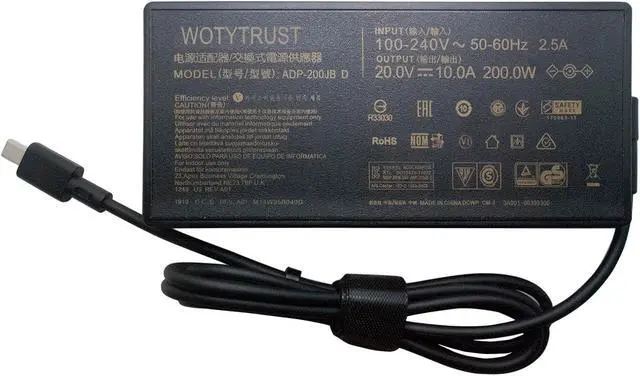 Alt view image 2 of 5 - 20V 10A 200W AC Adapter for ASUS Laptop