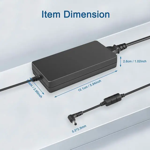 Alt view image 2 of 6 - 20V 11.5A 230w Charger Compatible with Msi GS66 GS76 WS66 WS76 Creator 15 17 xpg Xenia 15g 2023 Laptop Charger A17-230P1B A230A038P