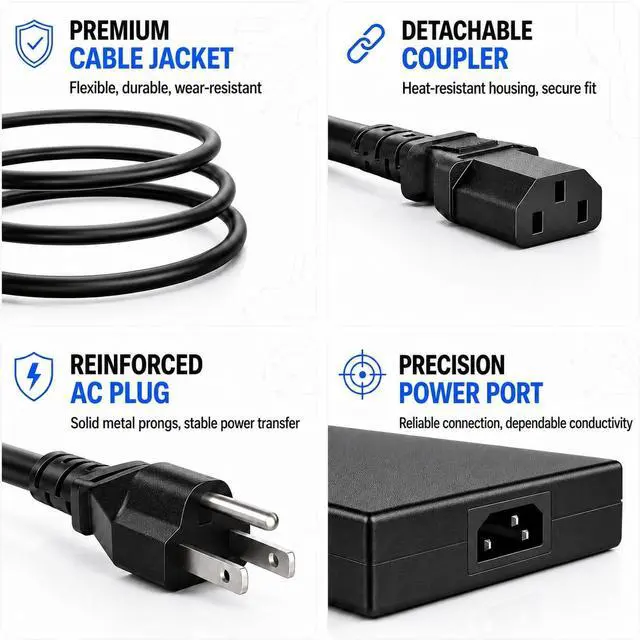 Alt view image 5 of 6 - 230W Charger for Acer Nitro 5 16/17/14, Predator Helios Neo/Triton 14/16, AC Adapter Power Supply Cord, Compatible with AN16-51 AN17-41 AN515 AN517 PHN16-71 PH315-55 PT14-51