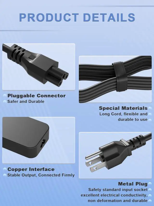 Alt view image 5 of 7 - 230W Charger Compatible with Asus Zephyrus M15 M S GU502 GX502 GX701 GX531 GM501 GX501 GU501 ROG Strix G15 G17 G512 G712 GL731 G731GU GL531 Scar 15 17 II III GL504 Laptop Power Adapter