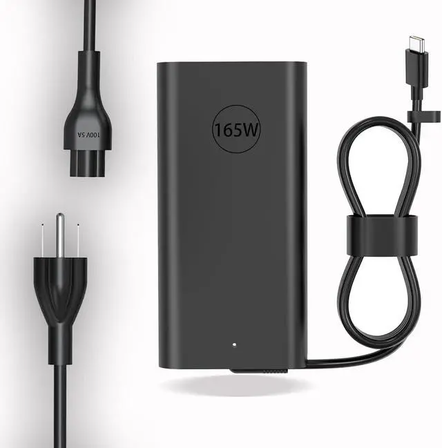 Alt view image 2 of 7 - 165W USB-C Gan Adapter Compatible with DELL Pro Max 16/18 ma16250 mb16250