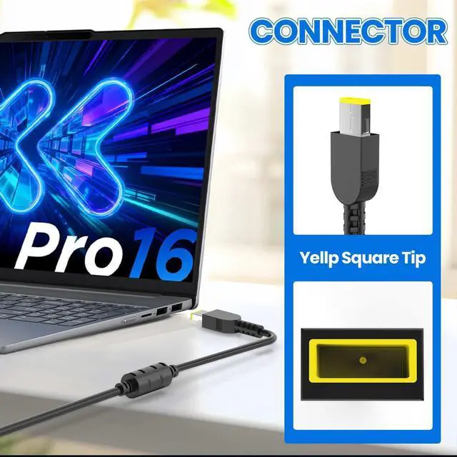 Alt view image 2 of 7 - 400W 20V 20A AC Laptop Charger Compatible with Lenovo Legion Pro 7 7i 9i Gen 10 16IRX9 16IAX10H 16AFR10H Legion Pro 5i 5 2025 ADL400SDC3A ADL400SCC3A Power Supply Adapter