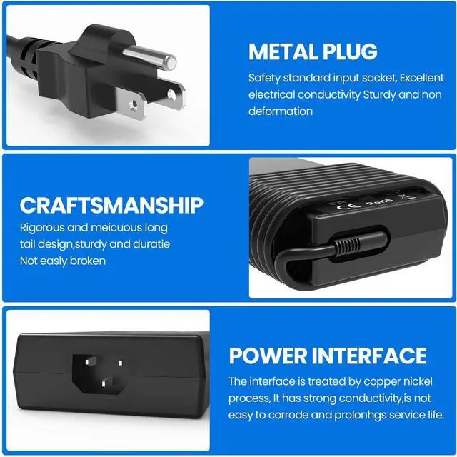 Alt view image 5 of 7 - 400W 20V 20A AC Laptop Charger Compatible with Lenovo Legion Pro 7 7i 9i Gen 10 16IRX9 16IAX10H 16AFR10H Legion Pro 5i 5 2025 ADL400SDC3A ADL400SCC3A Power Supply Adapter