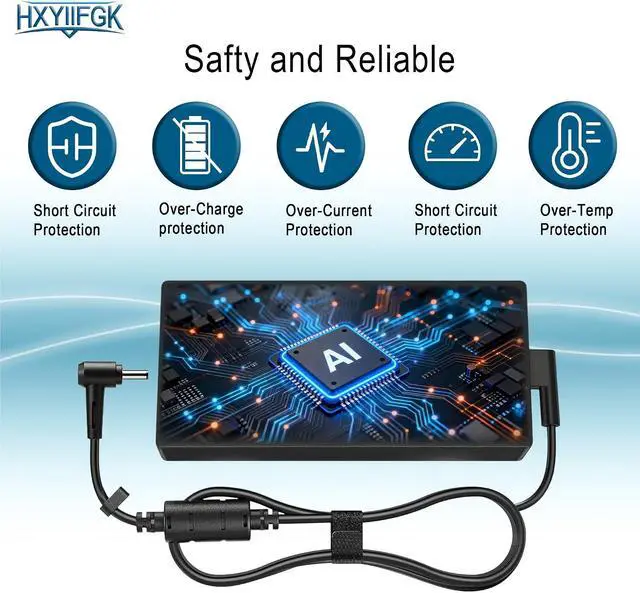 Alt view image 6 of 7 - 240W Charger Compatible with ASUS TUF ROG Zephyrus Strix Gaming Notebooks