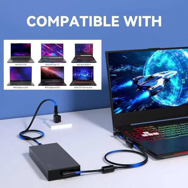 Alt view image 4 of 7 - 14A 20V 280W for Asus Laptop Charger 6.0 x 3.7MM, Compatible with ROG Strix G15 G17 G614 G713 G814 Scar 15 17 G532L G732L G733Z Zephyrus S17 M16 Gaming A16 FA617 Laptop-Grid Surface Design