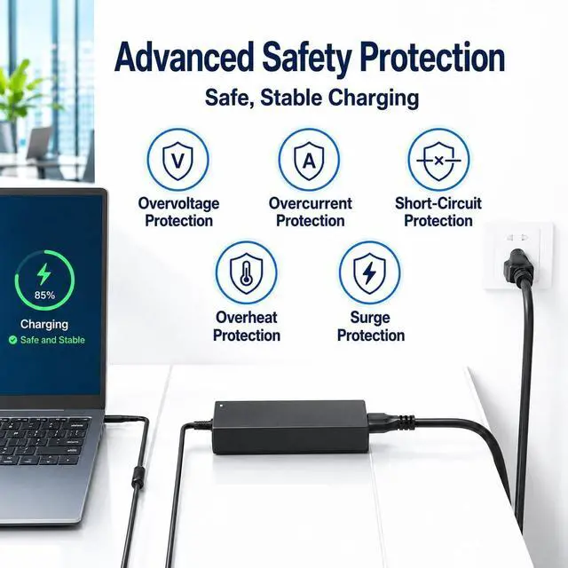 Alt view image 6 of 6 - 180W Charger Fit for Dell Precision 7510 Alienware 13 15 17 Inspiron G5 G7