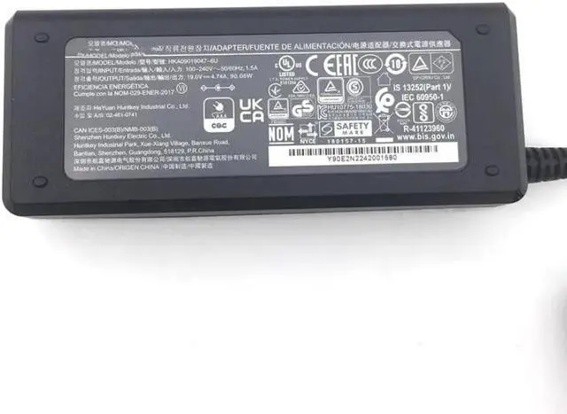 Alt view image 3 of 5 - Original 19V 4.74A 90W AC DC Adapter Compatible with Huntkey HKA09019047-6U HKA09019047-6D HKA09019047-6P Charger for Intel NUC All in one Laptop Power Supply Charger