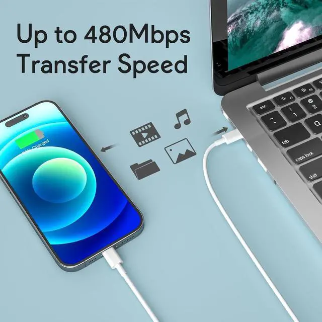 Alt view image 3 of 7 - Mac Book Pro Charger - 96W USB C Charger Fast Charger for USB C Port MacBook pro & MacBook Air, ipad Pro, Samsung Galaxy and All Type C Device, 6.7 ft USBC Cable Included