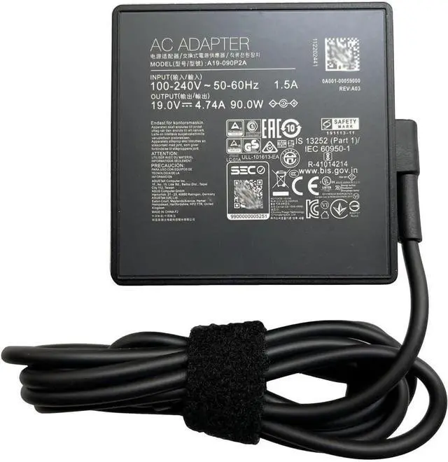 Main image of 19V 4.74A 90W Laptop Charger Compatible for Asus A19-090P2A 4.5 * 3.0mm AC Power Adapter