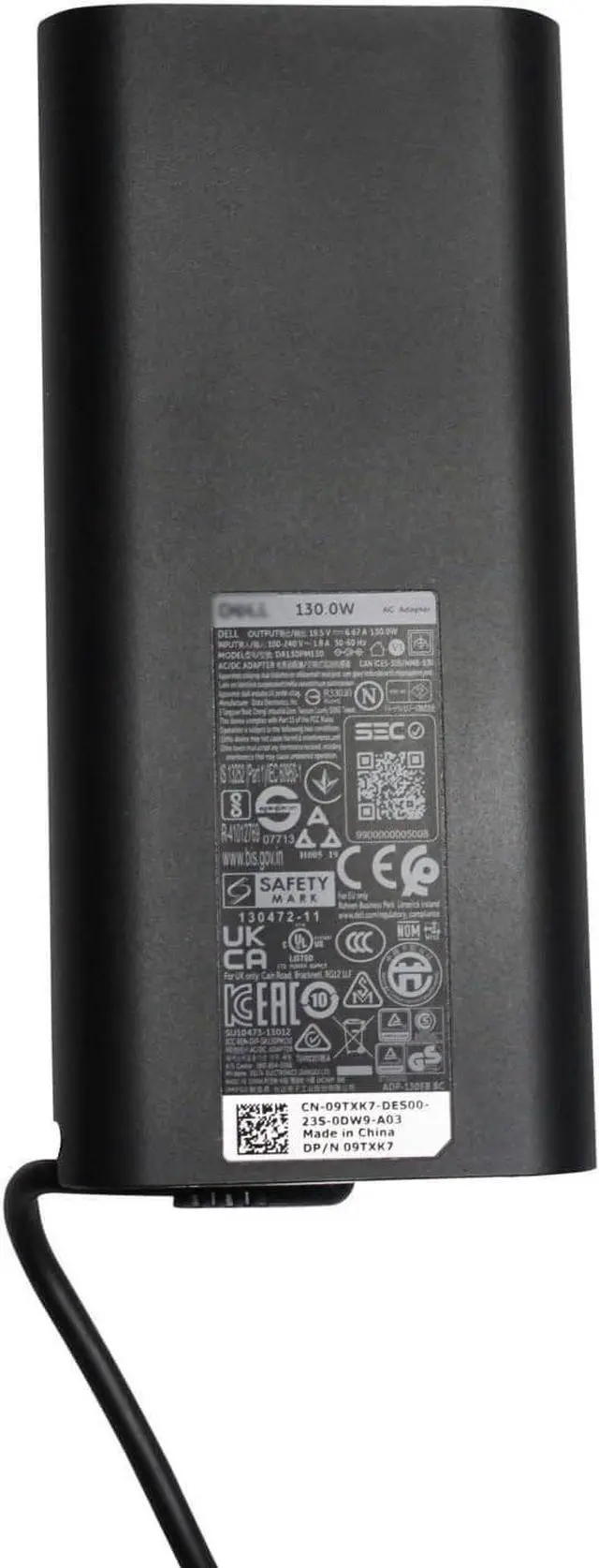 Alt view image 3 of 5 - OEM 130W 4.5mm Charger HA130PM130 for Dell XPS 15 9550 9560 9570 7590 M3800