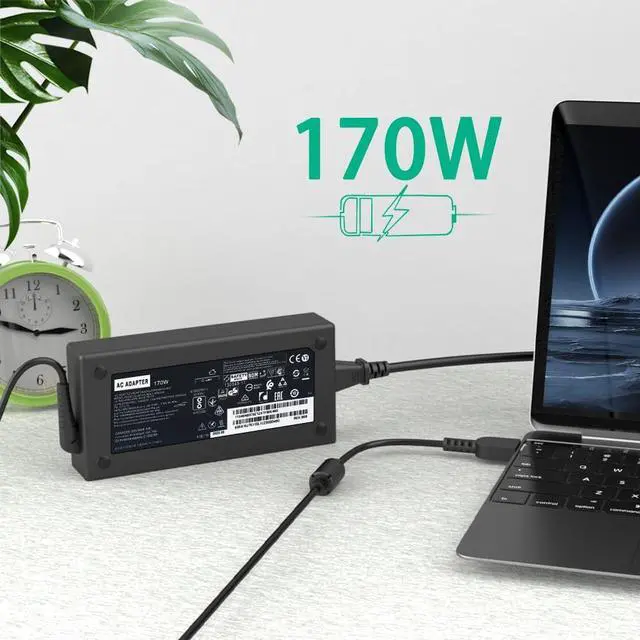 Alt view image 5 of 5 - 170W Laptop Charger for Lenovo Thinkpad P50 P51 P52 P53 P73 P15 P17