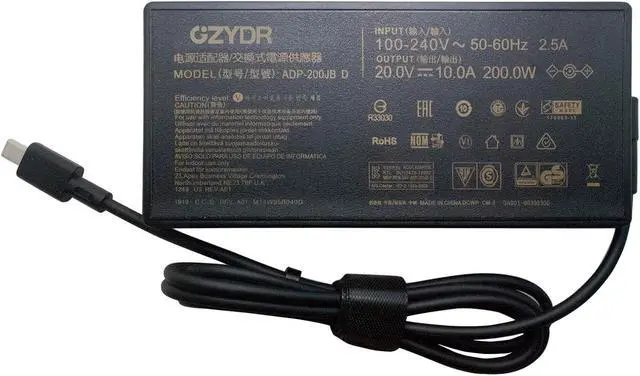 Alt view image 2 of 6 - 200W AC Adapter Charger for ASUS Laptop ADP 200JB D