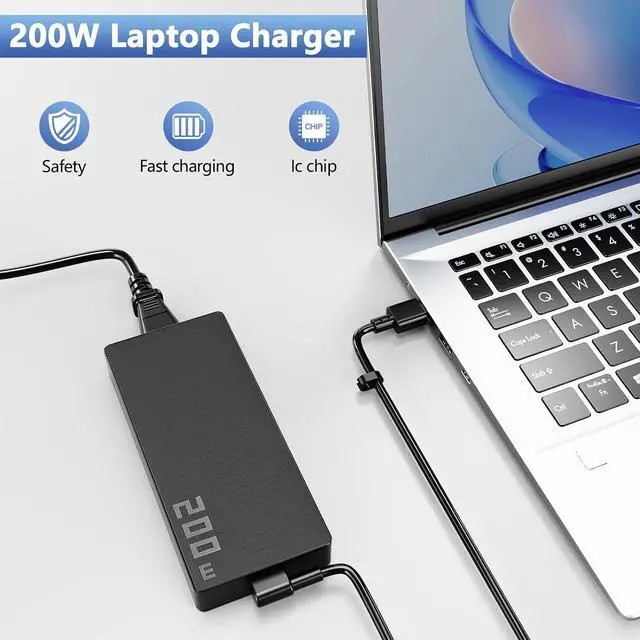 Alt view image 5 of 5 - 200W Charger Compatible with ASUS TUF A14 ROG Flow Z13 GZ302EA ProArt PX13