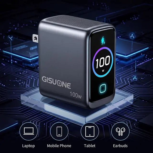 Alt view image 2 of 7 - 100W 3Port GaN USBC Charger with Display