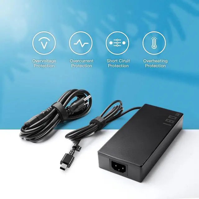 Alt view image 3 of 5 - 180W Slim Rectangle Charger Fit for ASUS ROG Zephyrus G14 GA403 Laptop